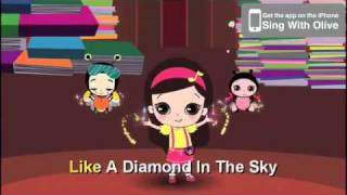 Twinkle Twinkle Little Star with lyrics  Kids Songs  Nursery Rhyme  Sing with Olive [upl. by Soilissav]