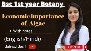 Economic importance of Algae Notes Bsc 1st year Botany [upl. by Shalne]