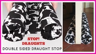 StepbyStep Sewing DIY Double Sided Draught Stop [upl. by Tatia]