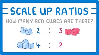 GCSE Maths  How to Scale Up Ratios 84 [upl. by Patricio]