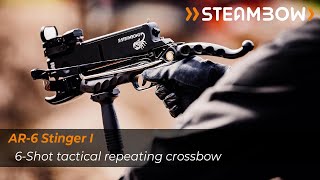 Steambow AR6 Stinger  Tactical Repeating Crossbow [upl. by Amlas755]