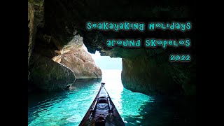 Kayaking Greece  Exploring Skopelos [upl. by Ahsekyt]