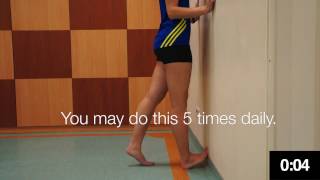 NUH Physiotherapy  Gastrocnemius Stretch [upl. by Birgit]