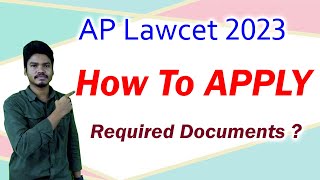 How to Apply Ap Lawcet 2023 [upl. by Lamp]