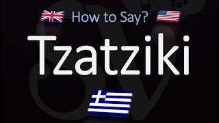 How to Pronounce Tzatziki Sauce CORRECTLY [upl. by Photima]