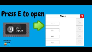 How to make a hold e to open shop thingy in Roblox Studio [upl. by Kyriako]