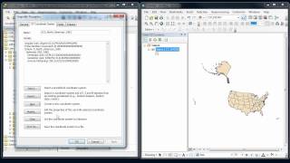 ArcGIS  Coordinate systems 1  Basics [upl. by Nehgaem]