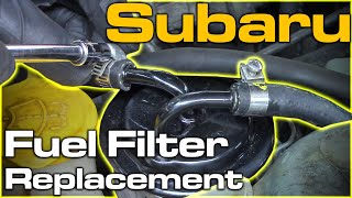 Subaru Fuel Filter Replacement [upl. by Rexanna]