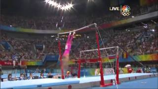 Nastia Liukin  Uneven Bars  2008 Olympics All Around [upl. by Naujet668]