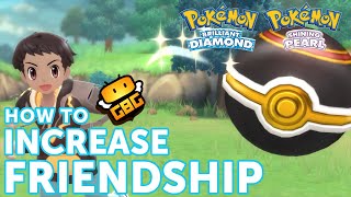 Pokémon BDSP  How to Increase Friendship [upl. by Mcwilliams]