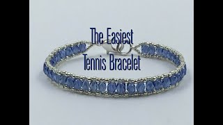 The Easiest Tennis Bracelet Tutorial [upl. by Nnayrrehs]