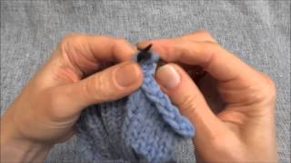 Maschen elastisch abketten  Stretchy Bind Off  Stricken lernen  Learn how to knit [upl. by Scopp335]