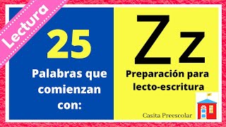 Palabras que inician con Z Aprende a leer ya Learning Spanish Now [upl. by Jordison95]