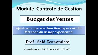 Contrôle de Gestion S6 partie 3  Budget des ventes [upl. by Tilly]