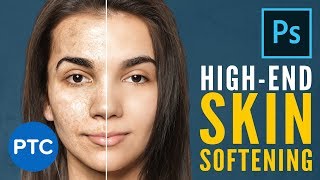 Easily Smooth and Soften Skin In Photoshop  HighEnd Retouching Techniques FREE Action Included [upl. by Ellebana125]