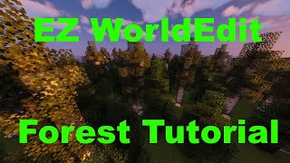 Custom Tree Forests with WorldEdit in Minecraft Tutorial 115 [upl. by Eilraep351]