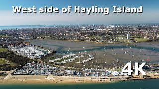 Hayling island from above in 4K [upl. by Ynagoham]