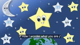 Twinkle Twinkle Little Star Song w Lyrics for Children Estrellita Donde Estas en Inglés FIESTIKIDS [upl. by Danialah]