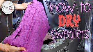 How To Wash and Dry Sweaters  Wool Cashmere Delicates LAUNDRY BASICS [upl. by Epp]