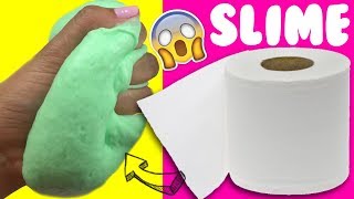 PROBANDO SLIME 💦 CON PAPEL DE BAÑO SIN PEGAMENTO [upl. by Bibbie944]