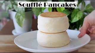 Fluffy Japanese Souffle Pancakes Recipe  Extended version with tutorial [upl. by Ellek]