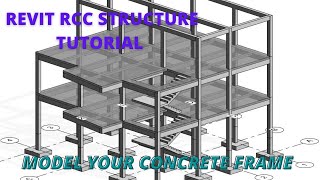 Revit rcc structure tutorial RCC structure part 1 [upl. by Yaresed]