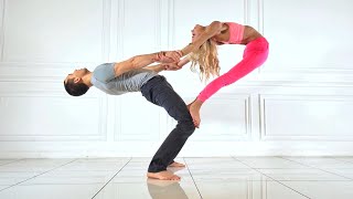 Acrobatic Duet Pair Stretching Contortion [upl. by Nilrev]