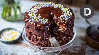 NoBake CHOCOLATE Biscuit CAKE [upl. by Selec]