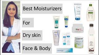 Moisturiser for dry skin for Face and body  product recommendations  dermatologist [upl. by Nimsay679]