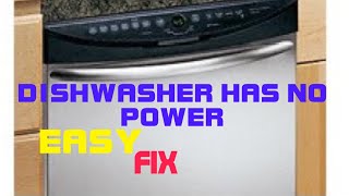 ✨ DISHWASHER HAS NO POWER EASY FIX ✨ [upl. by Katerina]