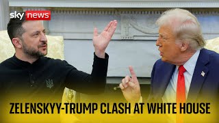 Trump and Zelenskyy clash in Washington [upl. by Vassell157]