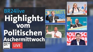 Politischer Aschermittwoch Die Höhepunkte  BR24live [upl. by Obla]