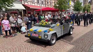 Duderstadt Schützenfest Umzug  Parade 10th July 2022 [upl. by Hooker]