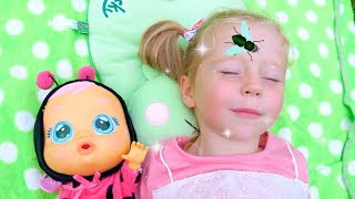 Nastya and Baby doll vs Pesky Flies Аnd other Funny Stories by Like Nastya [upl. by Akemej]