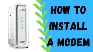 How To Install A Cable Modem On Your Home Network [upl. by Phiona16]