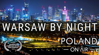 Warsaw By Night  Warszawa nocą z drona  Poland aerial 4K  POLAND ON AIR by Margas amp Łogusz [upl. by Nnoj]