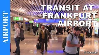 TRANSIT WALK AT FRANKFURT Airport FRA Terminal 1  Connection Flight Transfer Arriving amp Departing [upl. by Ynos]