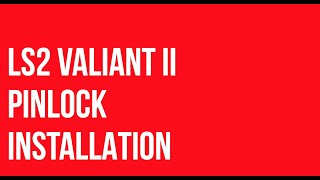 HOW TO INSTALL VALIANT II PINLOCK [upl. by Odlanyar]