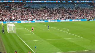 Full Penalty Shootout Italy vs England in EURO 2020 Final  View from stadium [upl. by Atnahsa898]