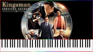 Manners Maketh ManMain Theme  Kingsman  The Secret Service piano tutorial  MIDI [upl. by Cecelia]