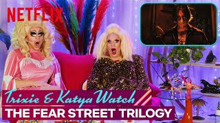 Drag Queens Trixie Mattel amp Katya React to Fear Street  I Like to Watch  Netflix [upl. by Nomolos]