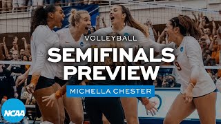 2022 NCAA womens volleyball tournament semifinals previewed [upl. by Anauqcaj892]