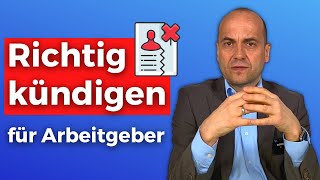 Richtig kündigen  So gehts für Arbeitgeber [upl. by Okiruy]