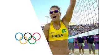 Beach Volleyball Womens Bronze Medal Match Brazil v China  Highlights  London 2012 Olympics [upl. by Nhguaved]