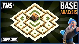 THE BEST TH5 HYBRIDTROPHY Base 2021 COC Town Hall 5 TH5 Trophy Base Design  Clash of Clans [upl. by Lulu940]