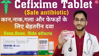 Cefixime tablet 50mg100mg200mgCefix 200 tabZifi 200 tablet uses Dose Side effectsMedicine Talk [upl. by Aeriela894]