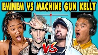 Teens React to EminemMachine Gun Kelly Diss Tracks [upl. by Hazlip]