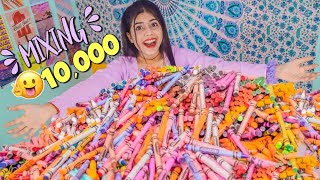 Mixing Together ALL My 10000 Crayons into Giant Crayons insane challenge😱Giveaway [upl. by Staley]