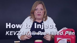 How to Inject KEVZARA PreFilled ButtonFree Syringe [upl. by Zehcnas]