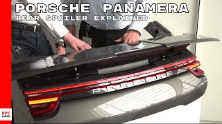 Porsche Panamera Rear Spoiler Explained [upl. by Adnilreb]